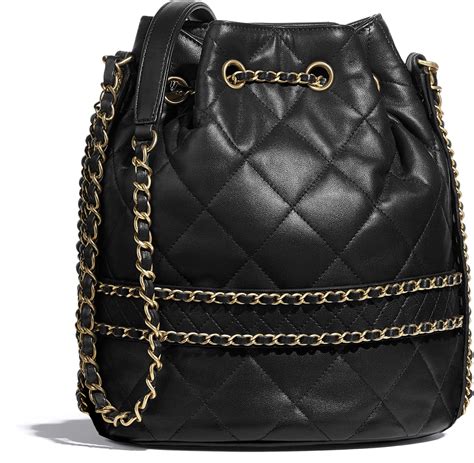 black chanel drawstring bag|large drawstring bag chanel.